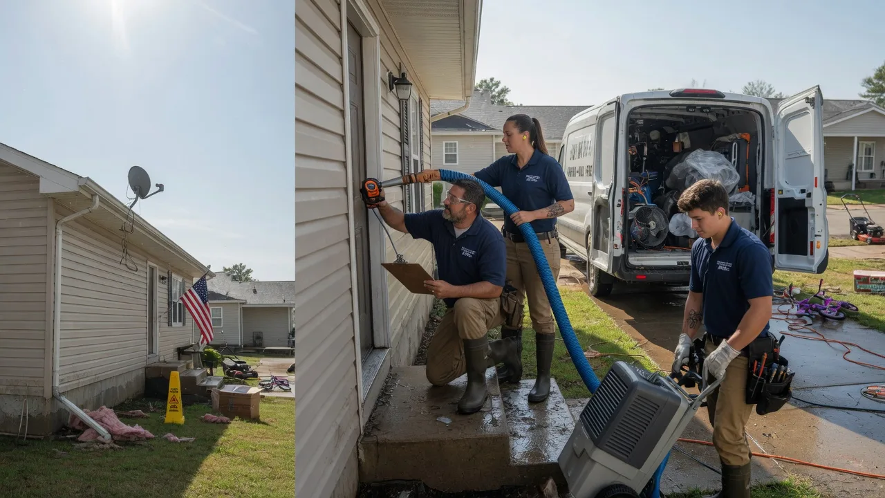 Ceiling Water Damage Restoration in La Cygne, KS near me